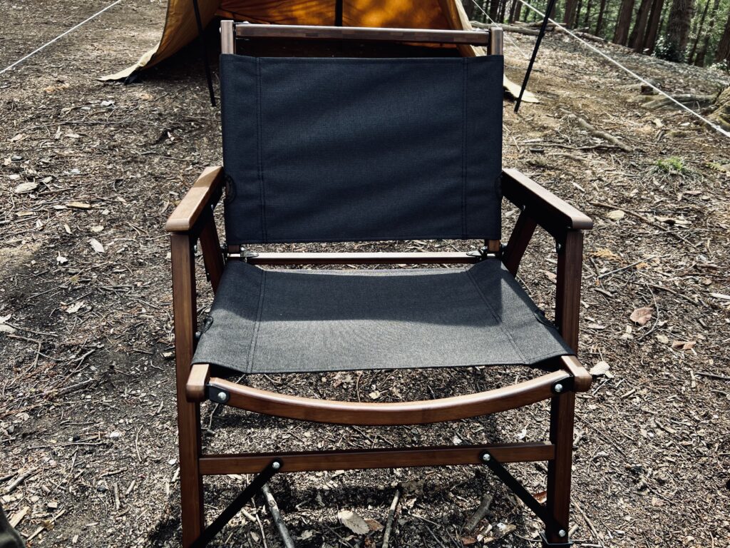 バンドック BUNDOK ロースタイルチェアBAMBOO ブラック 2脚セット